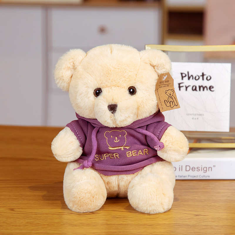 Lindo oso de peluche abrazo oso muñeca de peluche suéter de juguete muñeca de oso Ragdoll máquina de agarre Lanzamiento de boda