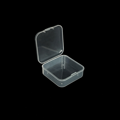 5.5塑料正方形带盖收纳盒戒指耳环项链存储盒 吃鸡神器电子元件盒