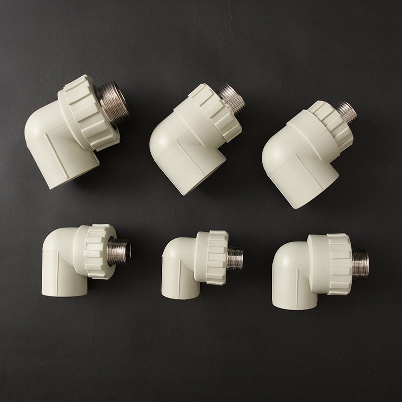 Accesorios de tubería PPR nuevo material piezas de plástico colección completa plug-in interno y externo hilo de alambre codo directo PE y otros accesorios de plomería reductores