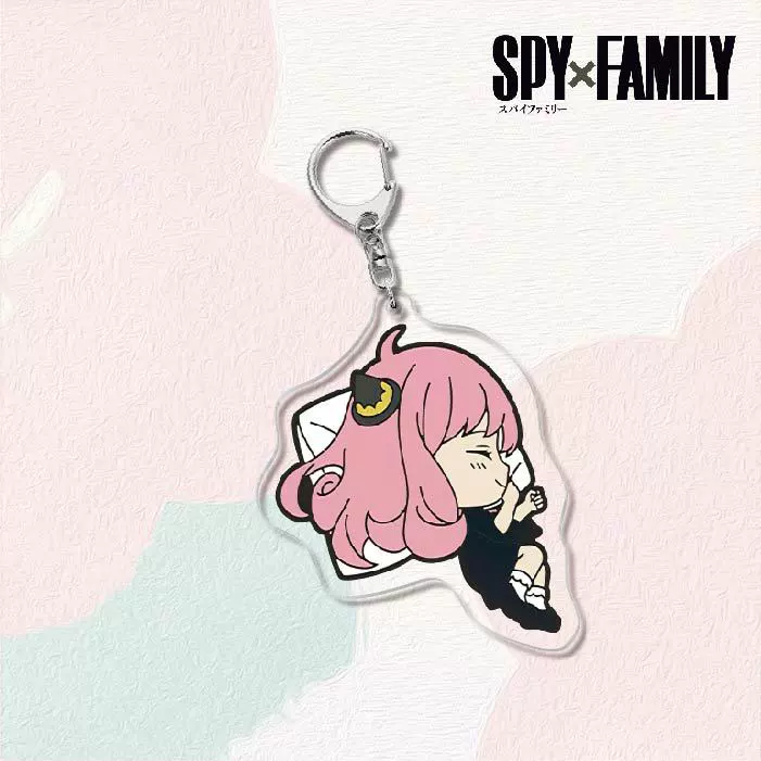Акриловый брелок для ключей (SPY×FAMILY) — двусторонняя миниатюрная подвеска, полупрозрачная двусторонняя печать
