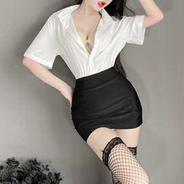 情趣内衣服制服女秘书夜店OL老师职业性感火辣免脱激情套装10000