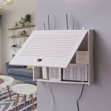 免打孔创意明暗装路由器弱电箱多媒体箱空开盒装饰画配电表遮护金