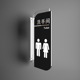 Type b toilet-24x10cm