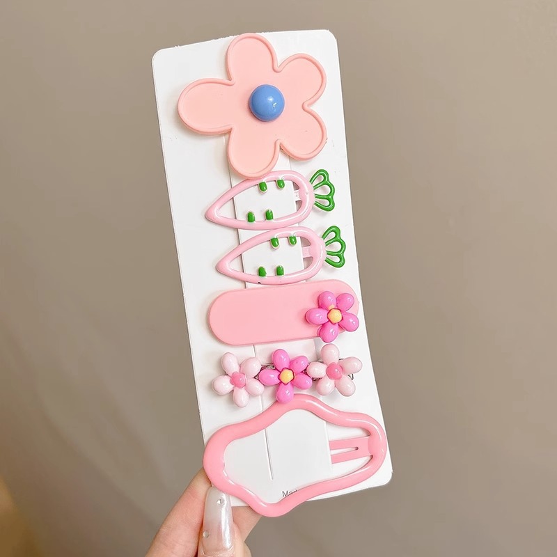 Horquilla de felpa de otoño e invierno clip de flequillo lateral para niños lindo color café horquilla de cabello roto tocado clip de pelo al por mayor