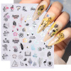 Nail stickers, summer marine adhesive fake nails for nails, suitable for import, new collection, 3D