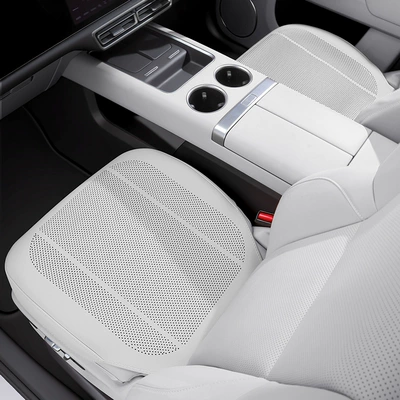 universal car seat covers and cushions — Seat cushion, seat cover - elegant-whitefront-row-2-pieces