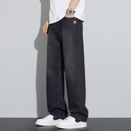 American Retro Denim Jeans for Men - 2025 Spring and Summer Versatile Streetwear High-Street Casual Loose Straight Leg Pants