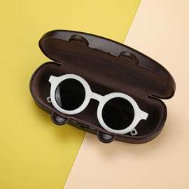 眼镜盒ins可爱小熊简约便携轻便墨镜收纳盒学生防压眼镜盒