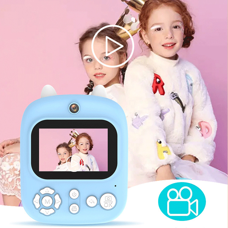 Transfronteriza nueva P2 pequeña cámara digital de niños Polaroid Linda mini HD cámara de juguete de impresión