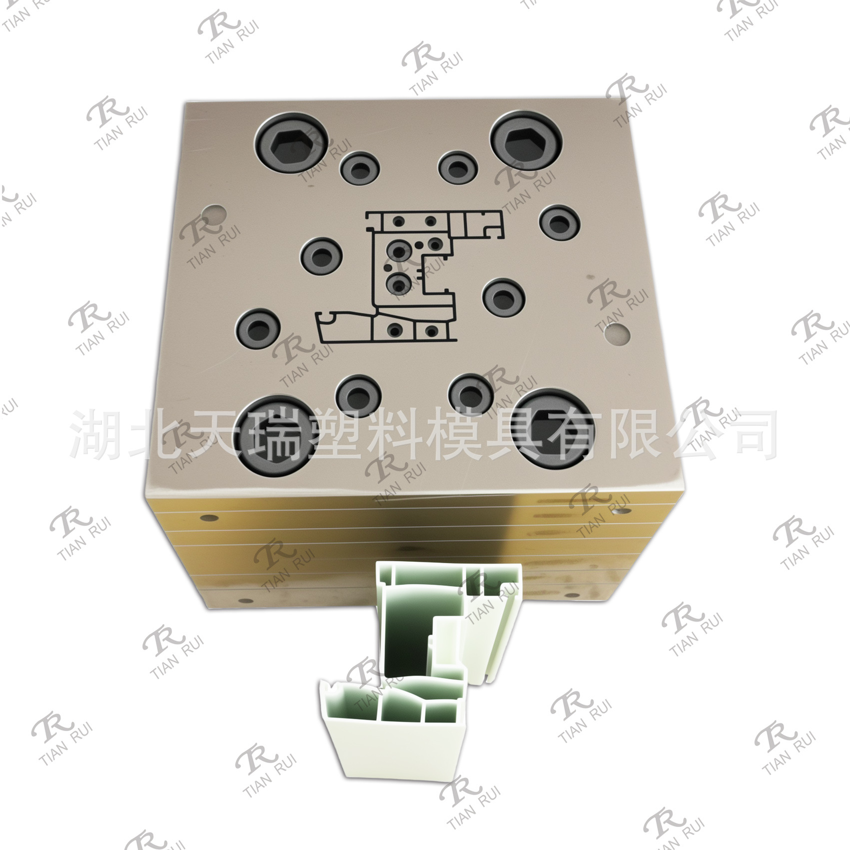 湖北天瑞模具门窗型材UPVC平开窗系列塑钢挤出模具开模