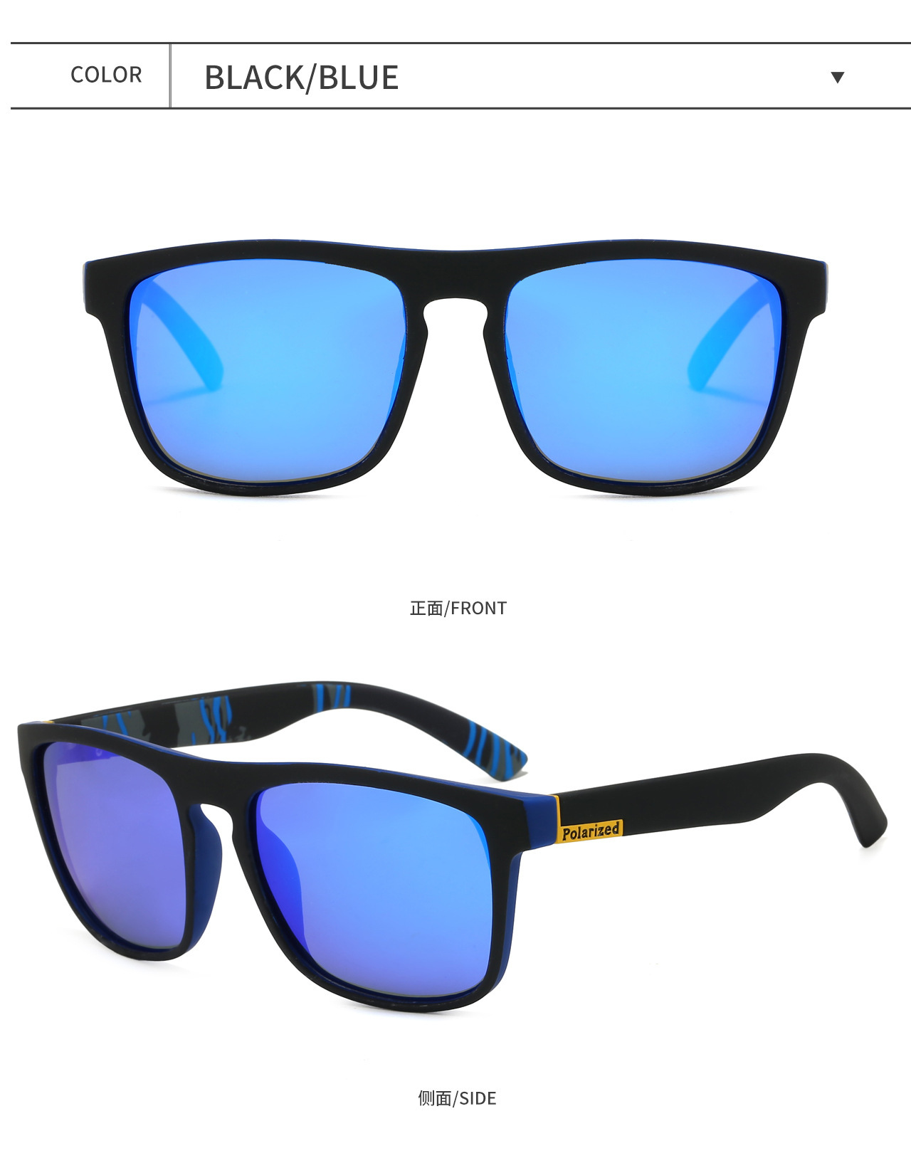 Cross-border Men's Polarized Sunglasses European and American Outdoor Cycling Glasses Women's Retro Fashion Sports Sunglasses