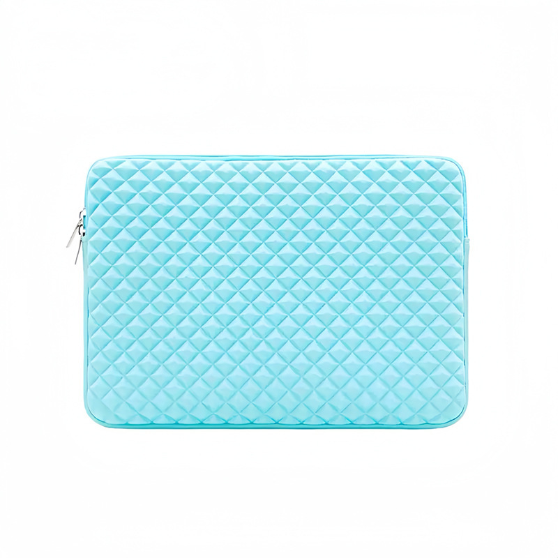 Bolsa de computadora portátil de 15,6 pulgadas cubierta de diamante relieve con bolsas de camelón para viajes de negocios 16 pulgadas