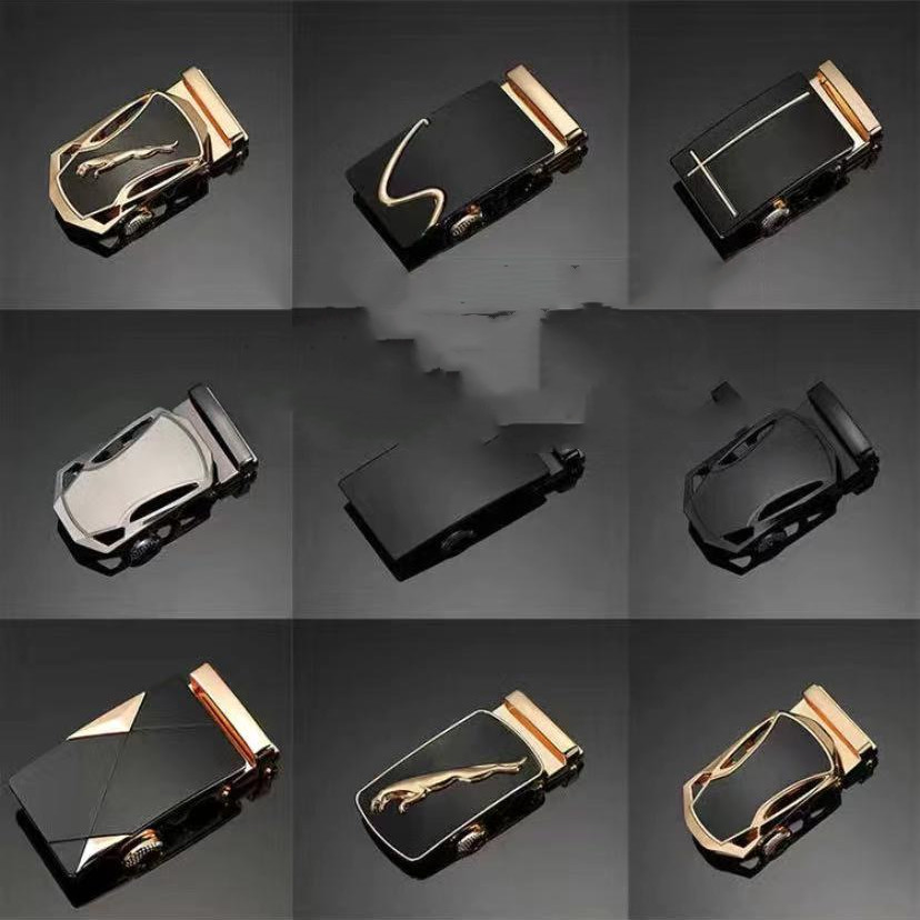 男士皮带 自动扣腰带 单卖扣头商务休闲腰带 多款可选 厂家批发|ru