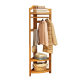 Household Multi-functional Corner Coat Rack Bedroom Floor Bamboo Hanger Simple Hanger Clothes Pants Storage Rack