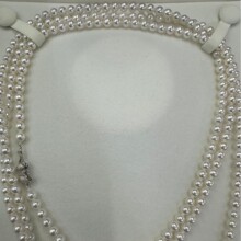 5-6mm淡水珍珠项链毛衣链S925扣子双层项链多款佩戴时尚精致