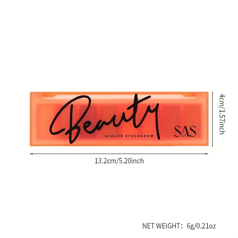 USHAS Spot transfronterizo europeo y americano paleta de sombras de ojos de ocho colores perlado mate impermeable sin florecer sombra de ojos en polvo brillante SAF038