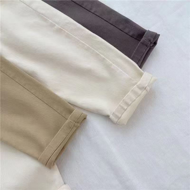 Klassische Kinder Stoffhose Aus Twill Baumwolle Für Schule Alltag_voghion.com