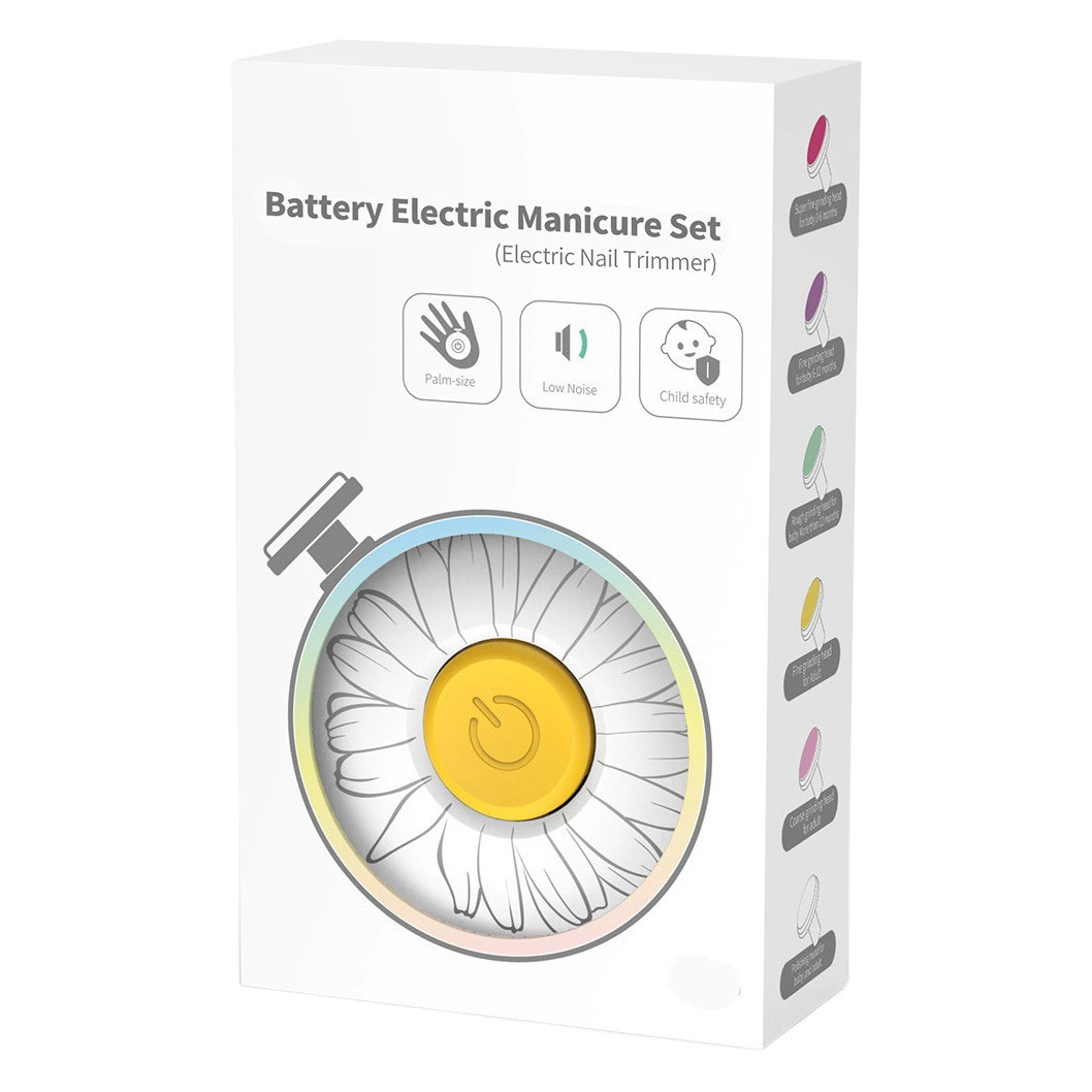 [Версия с окном цветной коробки] Детская электрическая шлифовальная машина для ногтей для новорожденных с защитой от защемления мяса Производители в наличии оптом