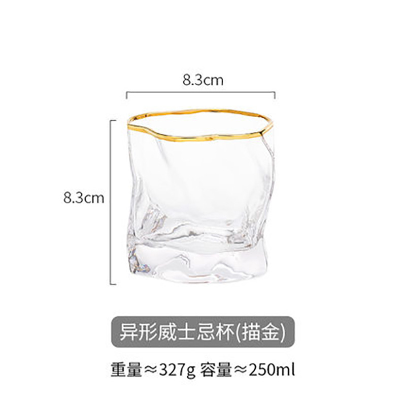 Japonés ins whisky vidrio de vino extranjero estilo europeo whisky vidrio creativo bar vidrio al por mayor