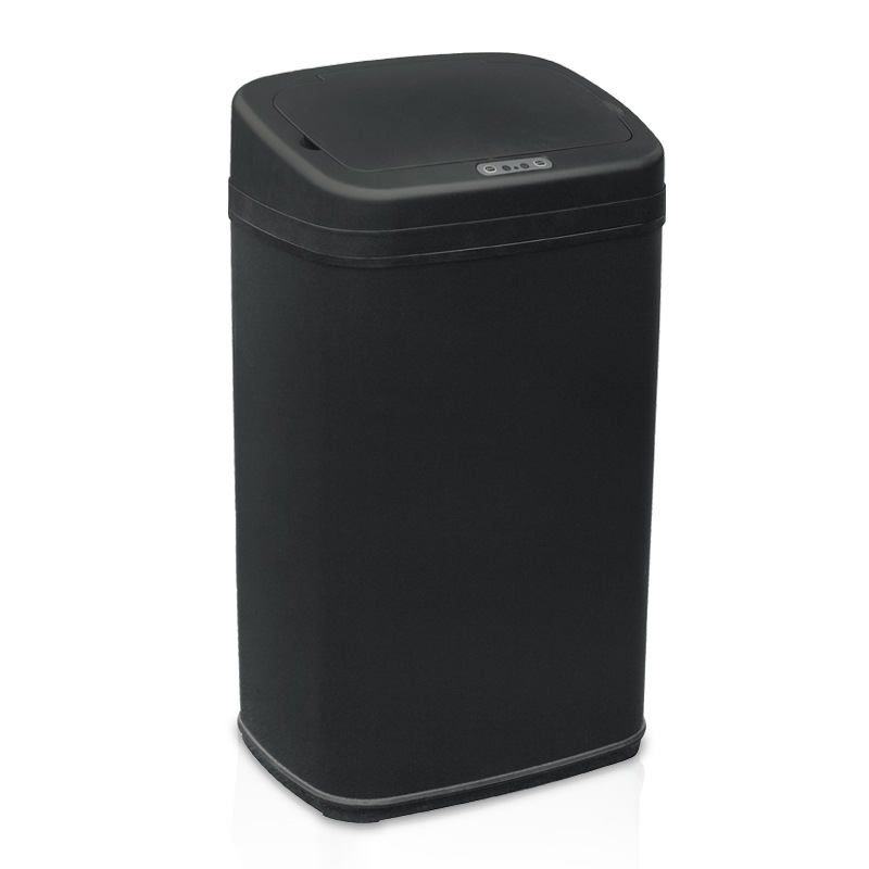Basurero de metal de inducción inteligente 15L / 20L / 30L / 40L / 50L gran capacidad sin doblarse sala de estar de cocina