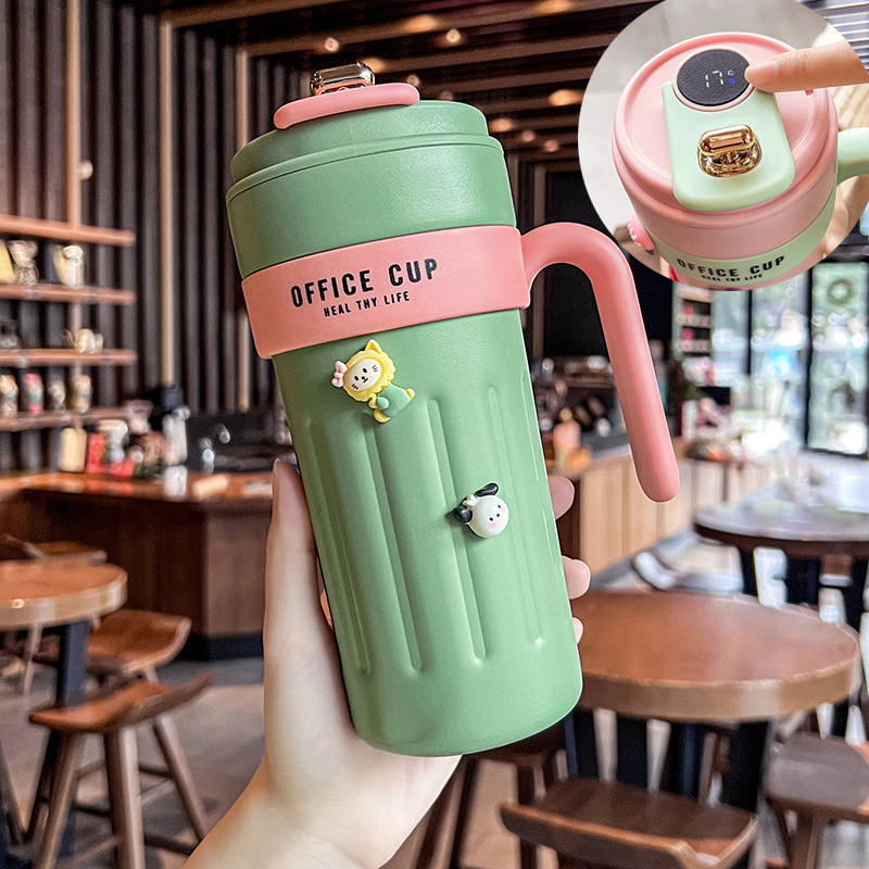 コーヒーカップ316ステンレス保温カップハンドル付き高颜値女性随行カップ携帯車載カッププレゼント|undefined