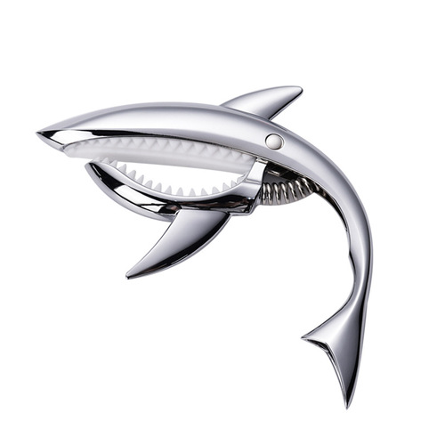 Metal shark capo, acoustic guitar metal capo, zinc alloy capo, electric guitar clip-on capo