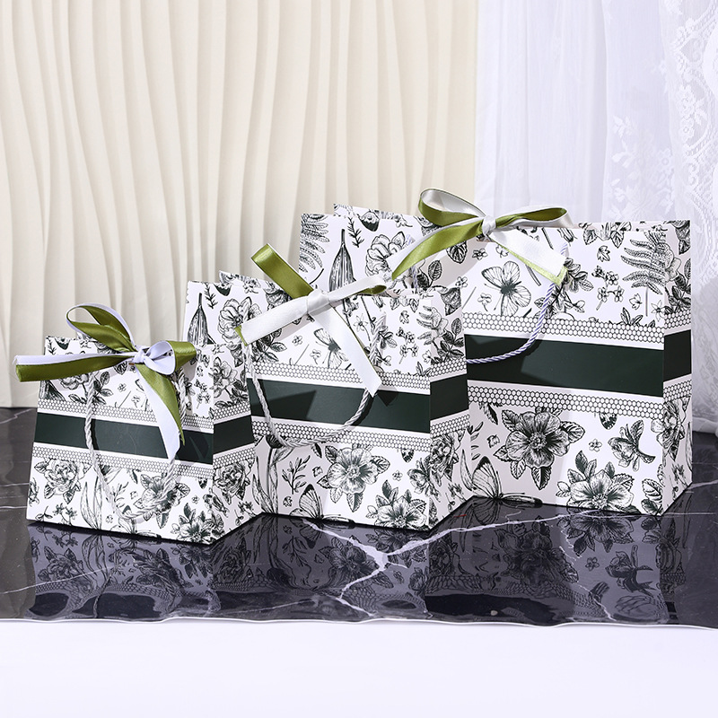 꽃 [녹색], 흰색 판지 230g, 미니 사이즈 15*14*7