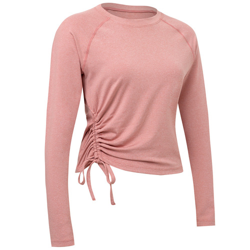 Women's long-sleeve loose professional workout running top spring and summer fashion yoga outfit