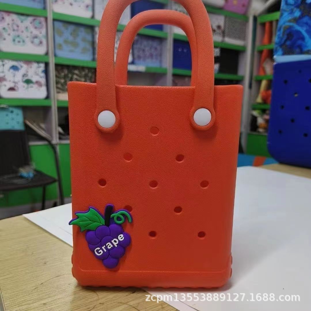 Spot al por mayor cesta de eva de un solo hombro nuevo bolso de playa de vacaciones junto al mar de gran capacidad de verano popular bolso de mano