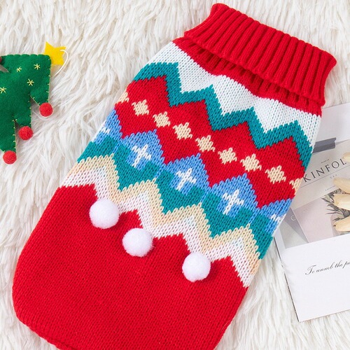 Pet dog clothes autumn winter cat clothing Corgi French bulldog cat puppy clothing Christmas knitting sweater