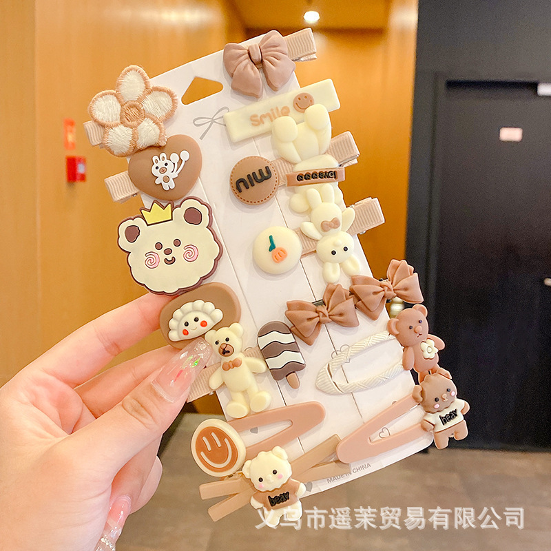 多巴胺儿童发夹女前额刘海夹鸭嘴夹头饰发卡碎发侧边卡子发饰夹子|undefined