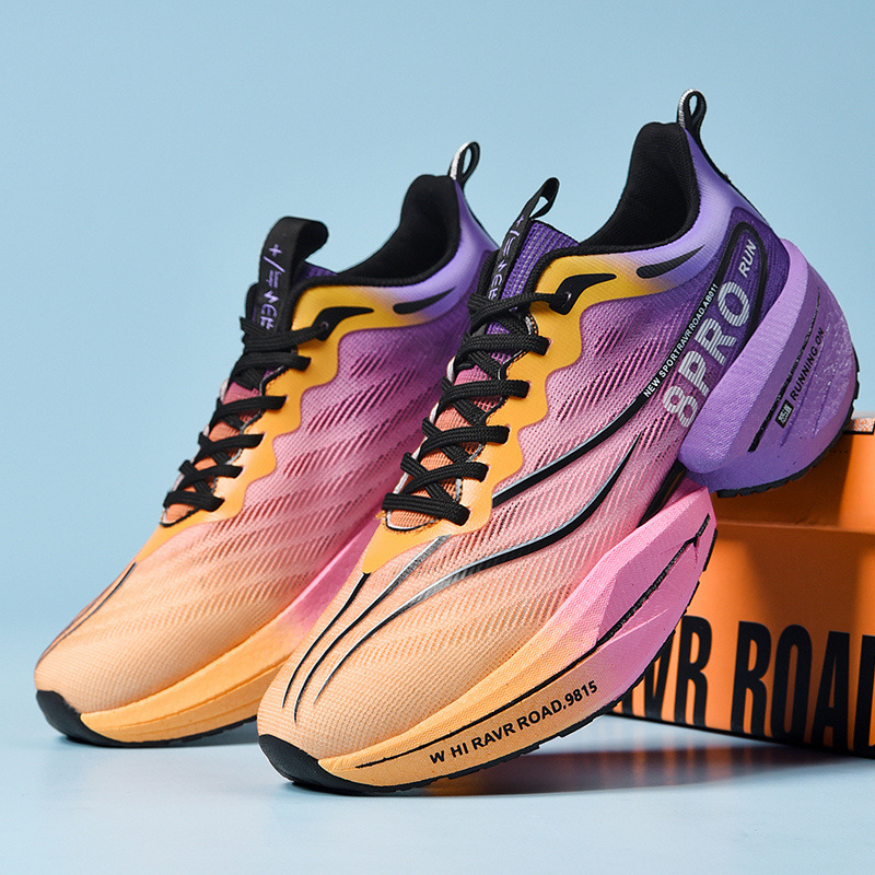 Carbon Plate Running Shoes Men's and Children's Red Rabbit 8PRO Popcorn Flying Line Woven Mesh sneaker Rubber-Plastic Sole Ultra Light Morning Running Shoes