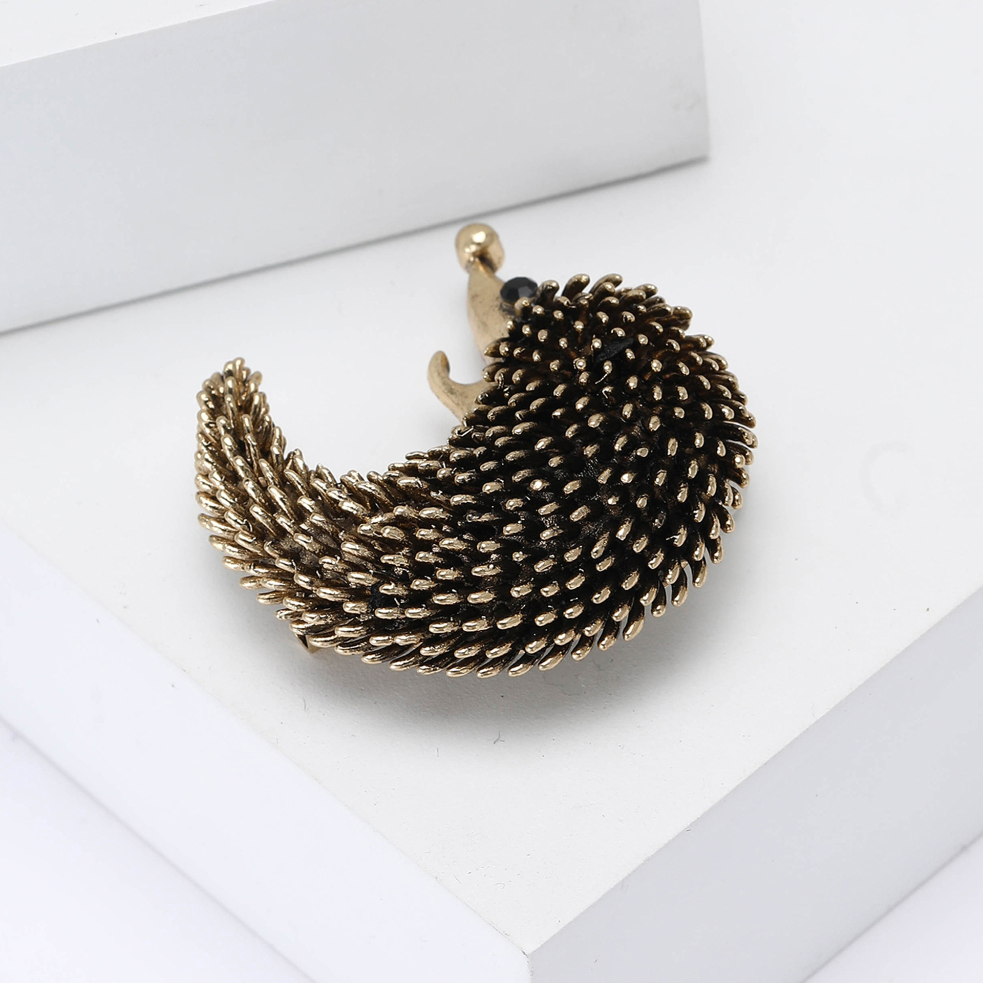 Брошь-ежик Meimei Jewelry серебристая
