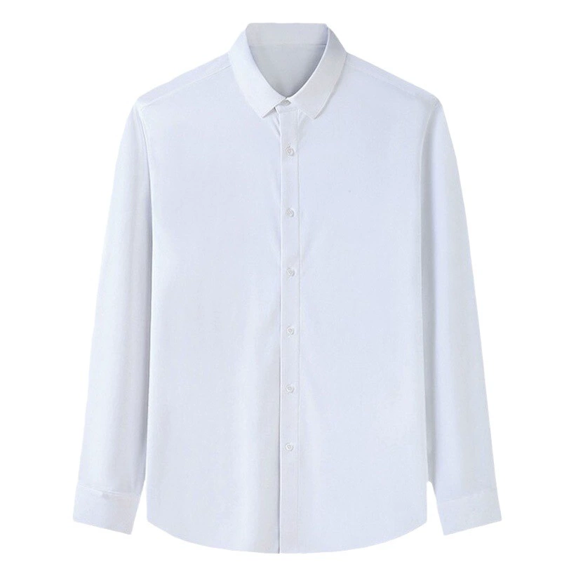 Белая рубашка мужская с длинными рукавами в Корейском стиле, Модная приталенная деловая Повседневная рубашка для среднего возраста и молодежи, весенне-осенняя профессиональная официальная одежда