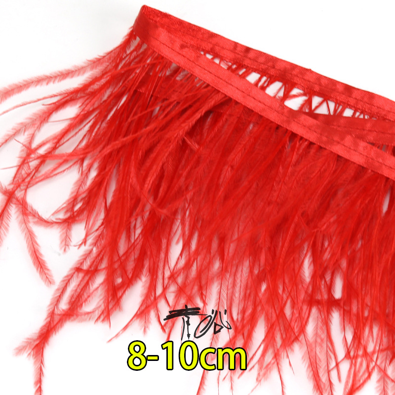 Fábrica directa pequeña serie de plumas rojas DIY accesorios accesorios de artesanía ropa accesorios escenario plumas