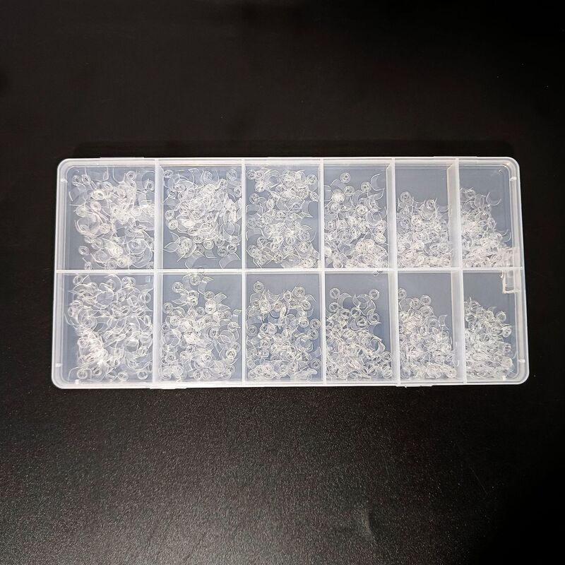 Cross-border Hot Selling Triangle Nail Art Pieces Transparent Natural Color Optional Long Flat Box Package 600 Pieces
