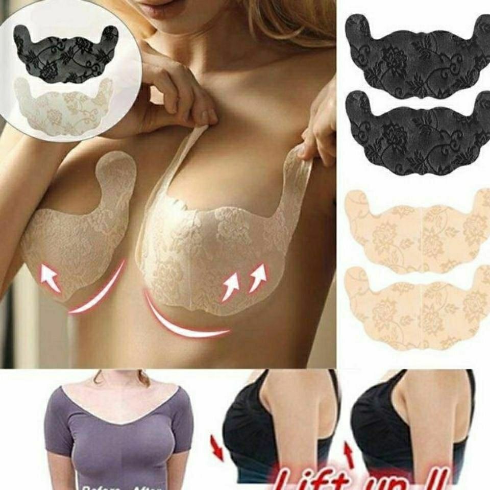 Chest patch for women to gather and support wedding strapless dresses, using large silicone nursing pads for summer, ultra-thin, strapless invisible underwear.