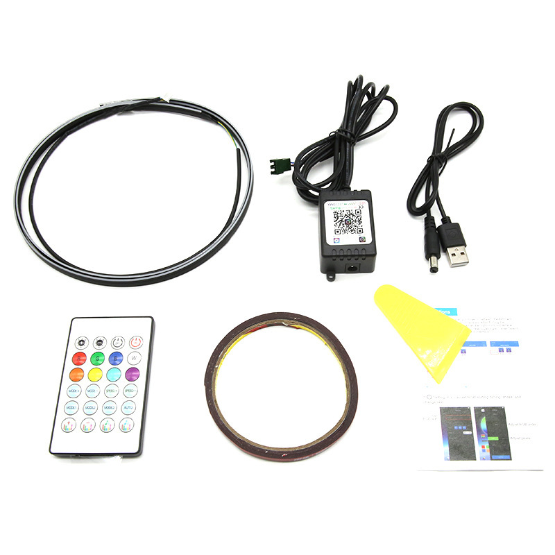 Luz de atmósfera controlada centralmente por automóviles interior iluminación LED tablero de instrumentos acrílico luz de atmósfera USB sin cableado