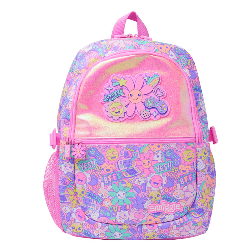 Smiggle grande kt Stitch mochila de gran capacidad de descompresión de doble hombro de dibujos animados