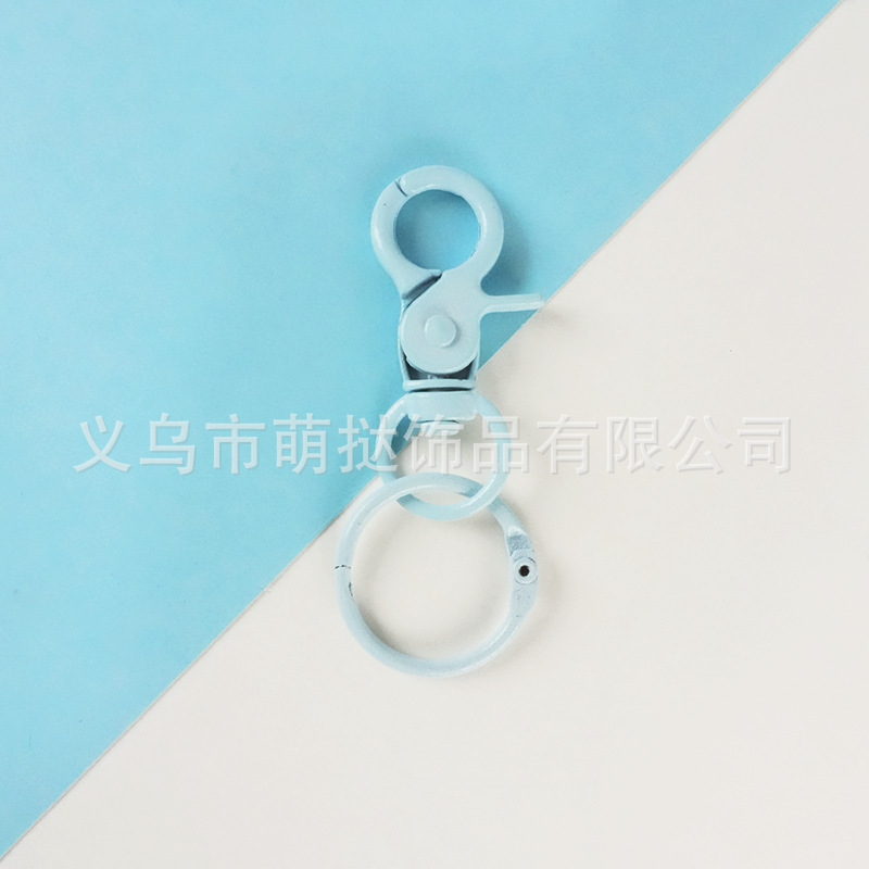 彩色金属手工烤漆钳扣钥匙扣卡圈钥匙圈diy玩具饰品首饰配件|undefined