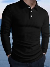 R 14357 Men's Waffle Knit Polo Shirt �������Polo�� �羳