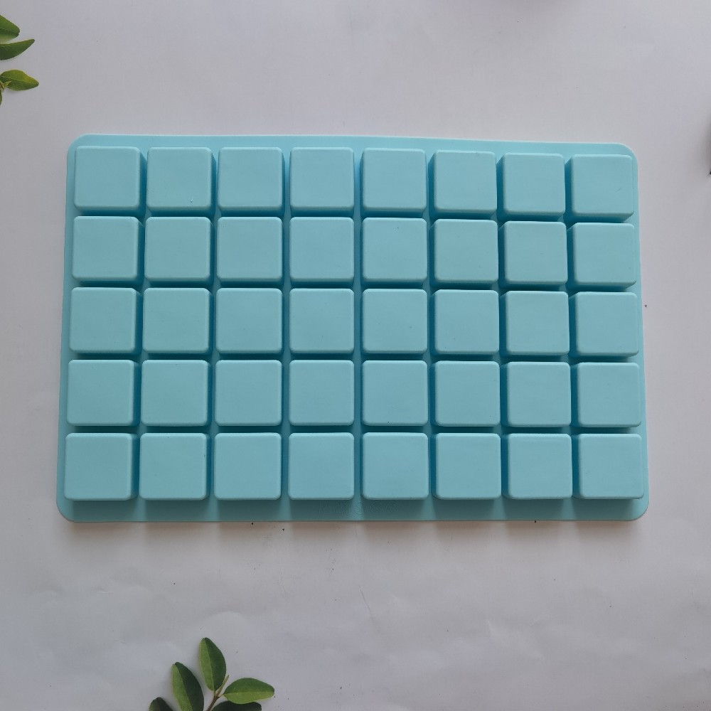 40 rejilla de hielo cuadrada continua 228 molde de silicona pastel helado pudín molde de postre jabón utensilios para hornear