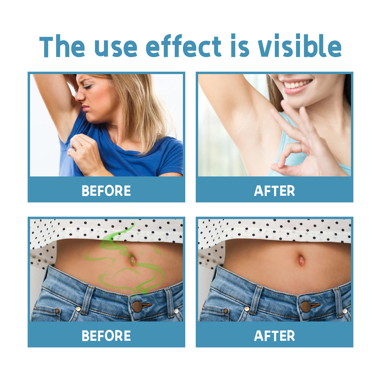 EELHOE Deodorant Cleansing Achselhöhle Fuchs Geruch, Schweiß, erfrischender und lang anhaltender Duft Körperpflegecreme_voghion.com