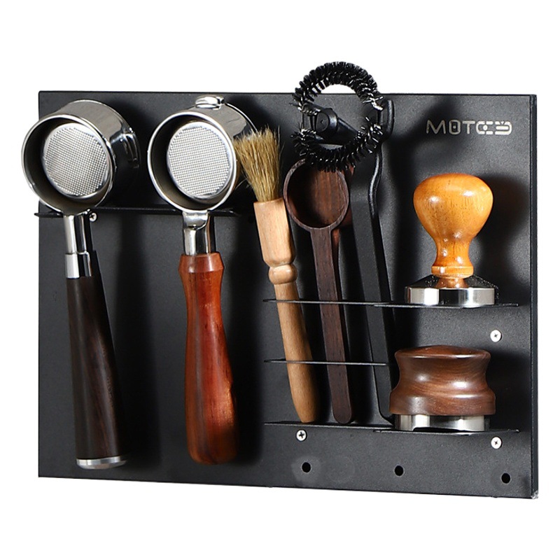 Mango de café rack de almacenamiento multi-funcional de café Dispositivo de almacenamiento rack bar herramienta organizador rack 51/58 Universal