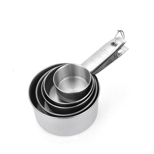 Cross-border 304 stainless steel graduated measuring cup and measuring spoon five-piece set milk powder coffee spoon baking measuring spoon set