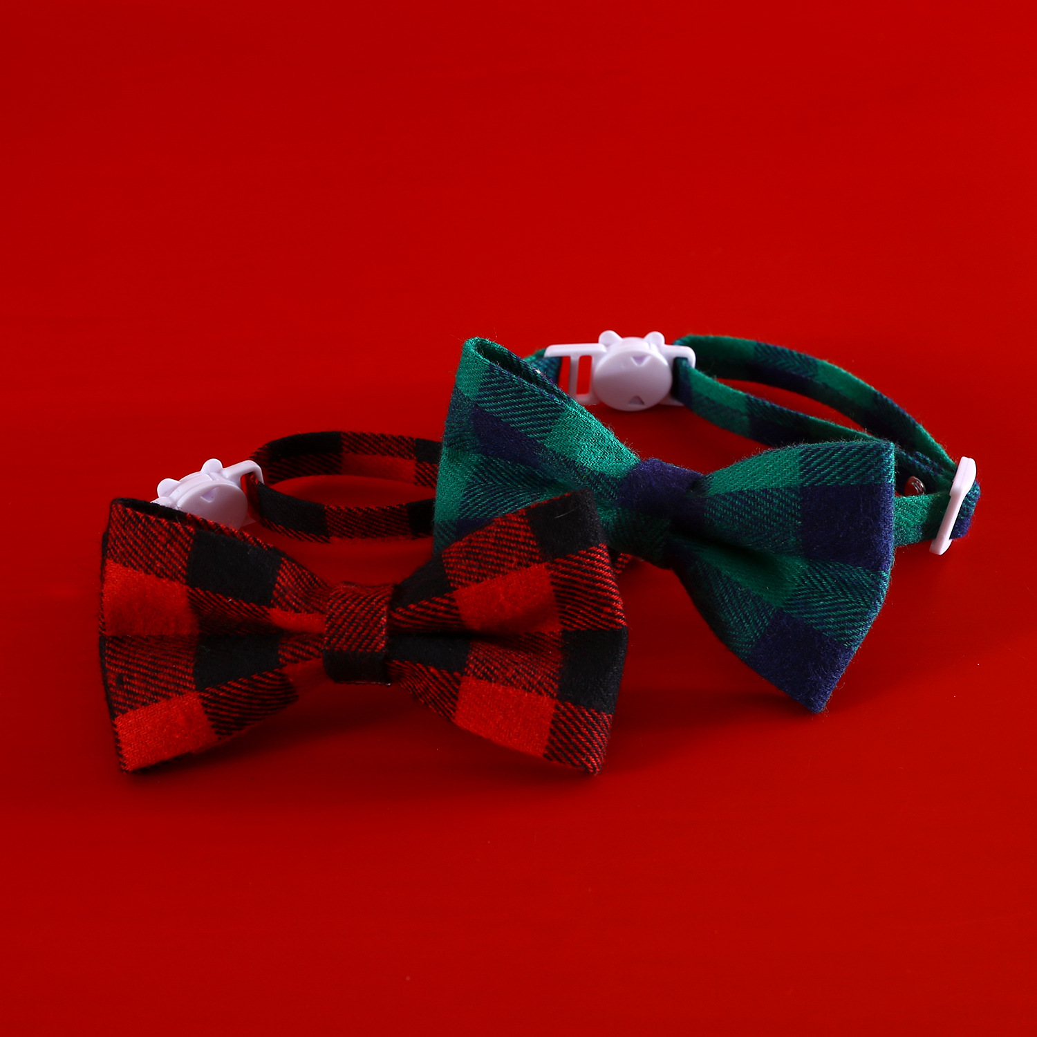 Amazon Navidad campana cuadrada corbata gatos perros collar botón collar accesorios arco perros