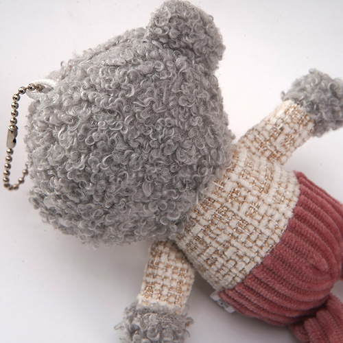 New creative cartoon pudding monkey plush doll bag key pendant monkey plush toy manufacturer wholesale