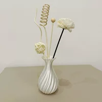 Ваза Satin 3D-печатная, простой стиль, сатиновая отделка, разные размеры