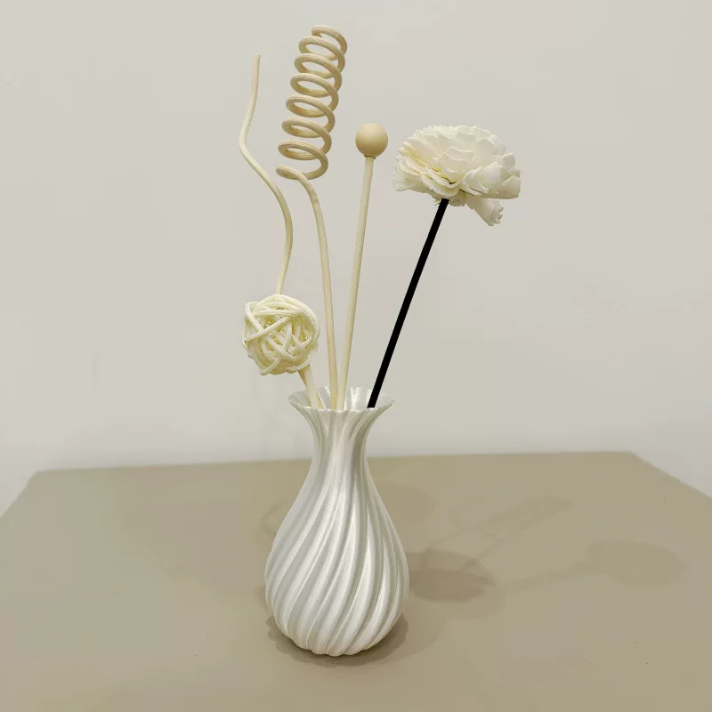 Ваза Satin 3D-печатная, простой стиль, сатиновая отделка, разные размеры