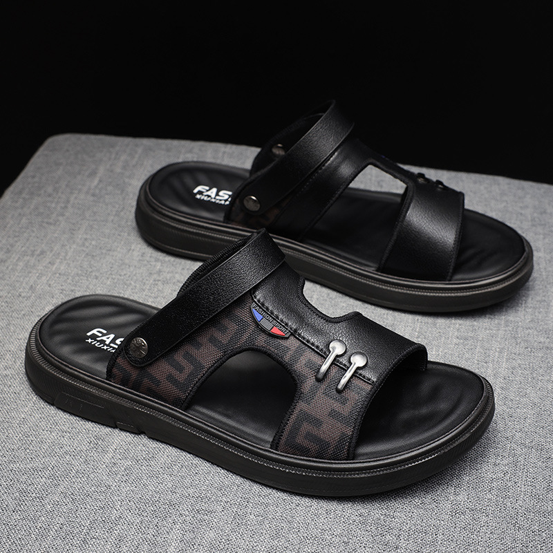 Sandalias para hombre verano nuevo estilo transpirable conducción exterior deportes ocio zapatos de playa antideslizantes resistentes al desgaste zapatillas ligeras y cómodas